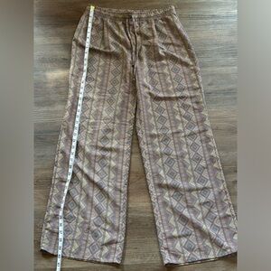 Andrea Jovine Brown aztec pattern Pants